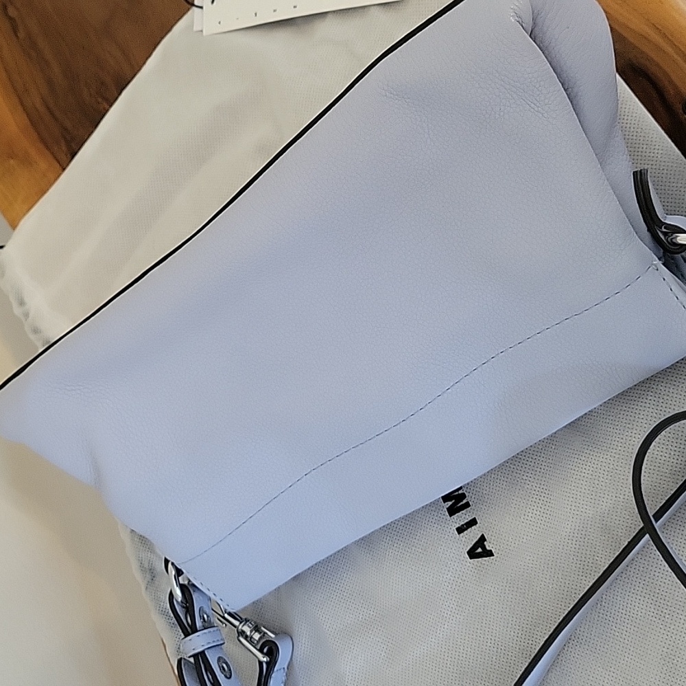 Aimee Kestenberg Light Blue Convertible Crossbody Shoulder Bag - Picture 6 of 9
